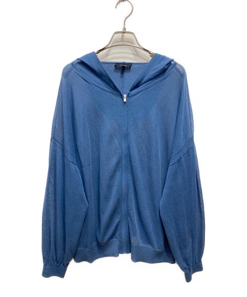 theory（セオリー）theory (セオリー) シアージップパーカー／SHEER COTTON2/ZIP HOODIE ネイビー サイズ:Sの古着・服飾アイテム