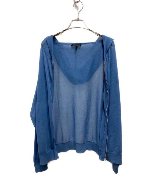 theory（セオリー）theory (セオリー) シアージップパーカー／SHEER COTTON2/ZIP HOODIE ネイビー サイズ:Sの古着・服飾アイテム