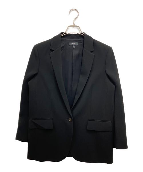 theory（セオリー）theory (セオリー) CLASSIC CRAPE/CASUAL BLAZER ブラック サイズ:2の古着・服飾アイテム