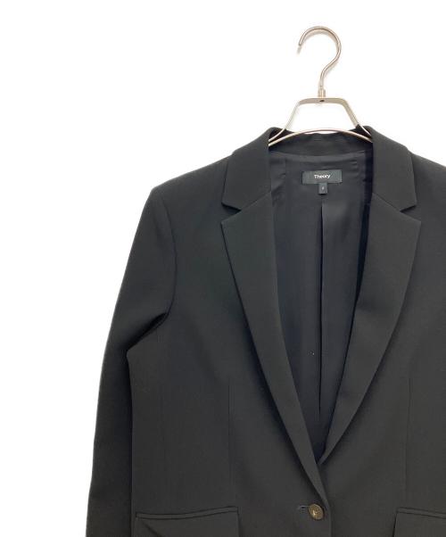 theory（セオリー）theory (セオリー) CLASSIC CRAPE/CASUAL BLAZER ブラック サイズ:2の古着・服飾アイテム