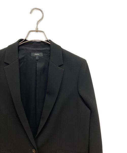 theory（セオリー）theory (セオリー) CLASSIC CRAPE/CASUAL BLAZER ブラック サイズ:2の古着・服飾アイテム