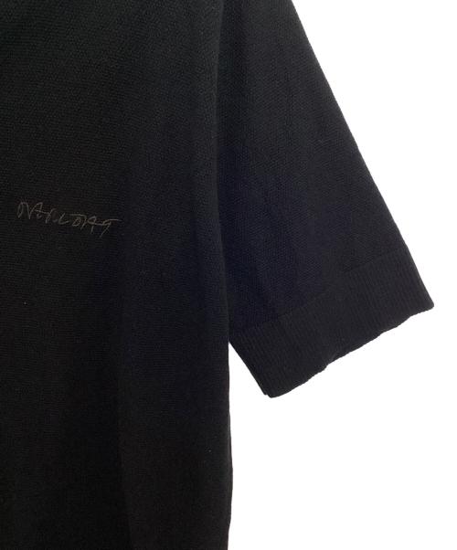 OVERCOAT（オーバーコート）OVERCOAT (オーバーコート) COTTON PIQUE NOVELTY POLO SHIRT ブラック サイズ:1の古着・服飾アイテム