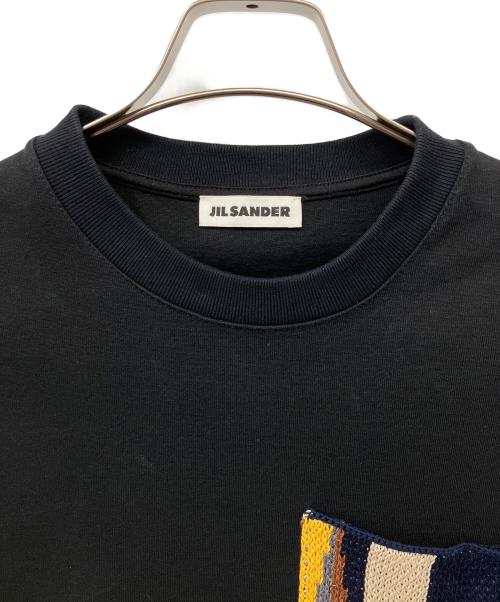 JIL SANDER（ジルサンダー）JIL SANDER (ジルサンダー) タッセルポケットTシャツ ブラック サイズ:S　　の古着・服飾アイテム