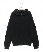 BAFYバフィー）の古着「5G ミドルゲージニット パーカー」｜ブラック