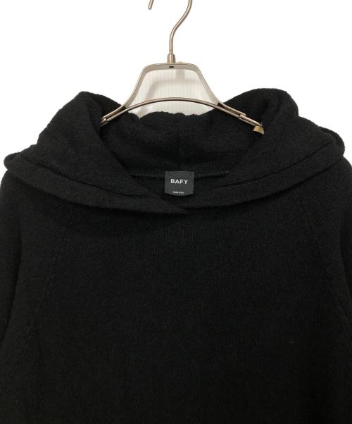 BAFY（バフィー）BAFY (バフィー) 5G ミドルゲージニット パーカー ブラック サイズ:48の古着・服飾アイテム