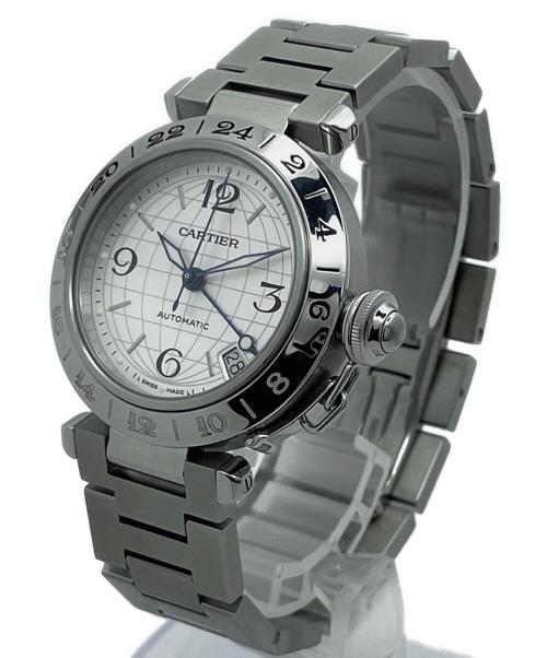 Cartier（カルティエ）Cartier (カルティエ) パシャC メリディアン GMT シルバー文字盤の古着・服飾アイテム