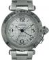 Cartier（カルティエ）の古着「パシャC メリディアン GMT」｜シルバー文字盤
