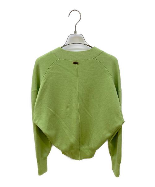 MICA&DEAL（マイカアンドディール）MICA&DEAL (マイカアンドディール) ウォッシャブルショートカーディガン 黄緑 サイズ:FREEの古着・服飾アイテム