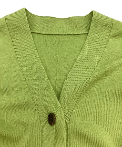 MICA&DEAL（マイカアンドディール）MICA&DEAL (マイカアンドディール) ウォッシャブルショートカーディガン 黄緑 サイズ:FREEの古着・服飾アイテム