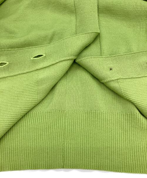 MICA&DEAL（マイカアンドディール）MICA&DEAL (マイカアンドディール) ウォッシャブルショートカーディガン 黄緑 サイズ:FREEの古着・服飾アイテム