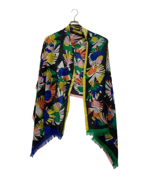 INOUI EDITIONS（イヌイエディションズ）INOUI EDITIONS (イヌイエディションズ) リーフ柄ストール マルチカラーの古着・服飾アイテム