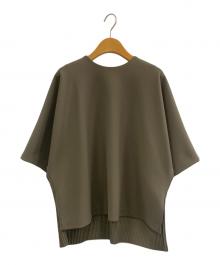 ADORE（アドーア）の古着「ダブルジョーゼットブラウス」｜カーキ