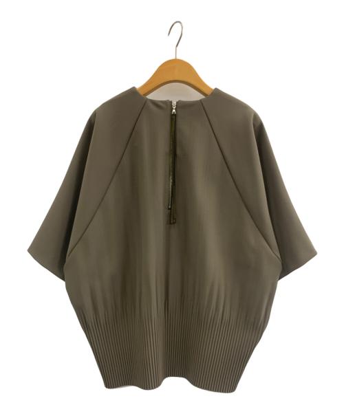 ADORE（アドーア）ADORE (アドーア) ダブルジョーゼットブラウス カーキ サイズ:38の古着・服飾アイテム