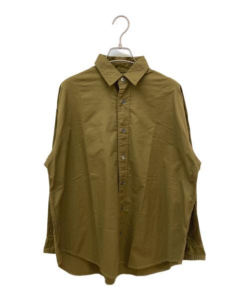 FRAMeWORK（フレームワーク）FRAMeWORK (フレームワーク) コットンレギュラーカラーシャツ オリーブ サイズ:FREEの古着・服飾アイテム