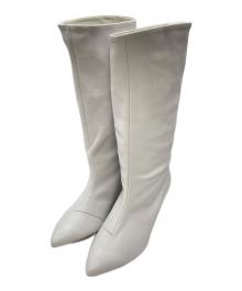 DIANA（ダイアナ）の古着「カーフミドルブーツ」｜ホワイト