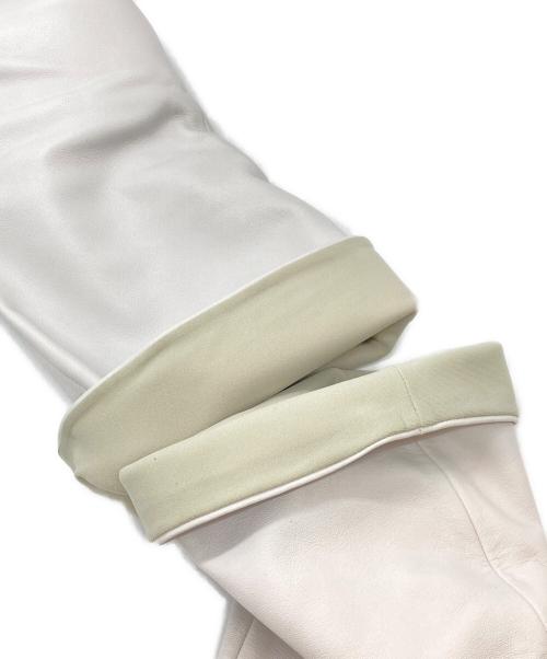 DIANA（ダイアナ）DIANA (ダイアナ) カーフミドルブーツ ホワイト サイズ:23 1/2の古着・服飾アイテム