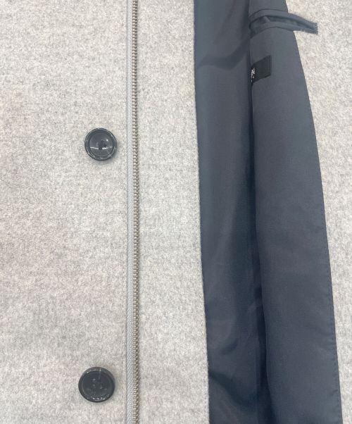 MICHEL KLEIN HOMME（ミッシェルクラン オム）MICHEL KLEIN HOMME (ミッシェルクラン オム) スタンドカラーコート ライトグレー サイズ:48の古着・服飾アイテム