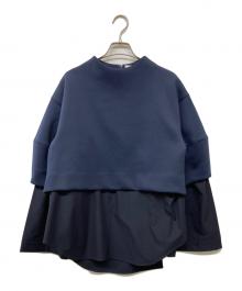 emmi atelier×AYA KANEKO（エミアトリエ×アヤカネコ）の古着「ダンボールクロップドセット」｜ネイビー