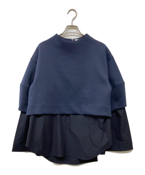 emmi atelier（エミアトリエ）emmi atelier (エミアトリエ) AYA KANEKO (アヤカネコ) ダンボールクロップドセット ネイビー サイズ:Fの古着・服飾アイテム