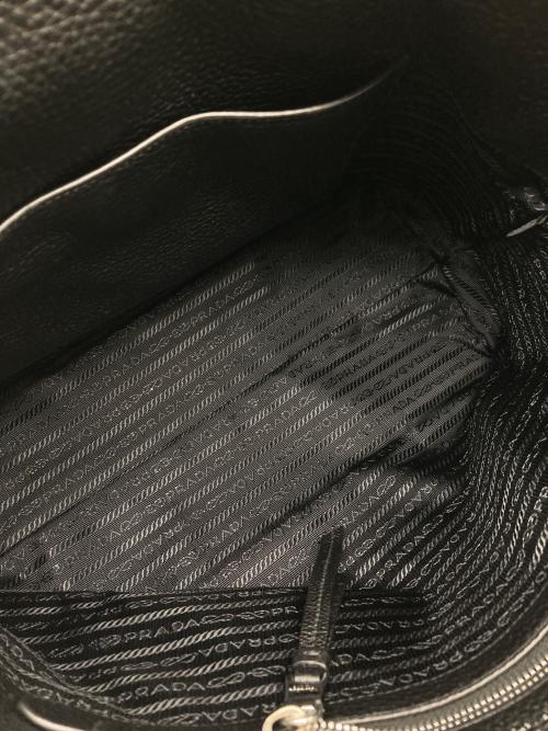 PRADA（プラダ）PRADA (プラダ) 2WAYレザーバッグ ブラックの古着・服飾アイテム