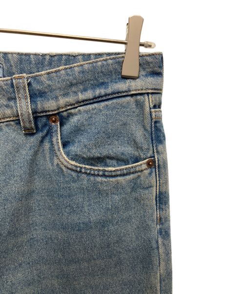 PRADA（プラダ）PRADA (プラダ) トライアングルロゴ デニムパンツ F0BAN/MID-BLUE サイズ:25の古着・服飾アイテム