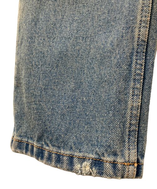 PRADA（プラダ）PRADA (プラダ) トライアングルロゴ デニムパンツ F0BAN/MID-BLUE サイズ:25の古着・服飾アイテム