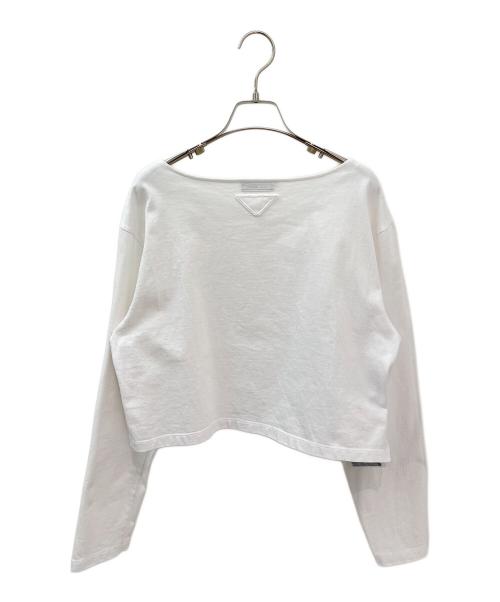 PRADA（プラダ）PRADA (プラダ) ジャージーTシャツ ホワイト サイズ:XSの古着・服飾アイテム