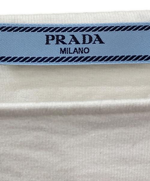 PRADA（プラダ）PRADA (プラダ) ジャージーTシャツ ホワイト サイズ:XSの古着・服飾アイテム