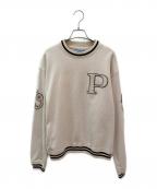 PRADAプラダ）の古着「パッチ付 コットンフリース スウェットシャツ」｜アイボリー