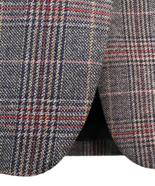 PRADA（プラダ）PRADA (プラダ) シングルブレスト プリンス オブ ウェールズチェック ジャケット EBANO サイズ:36の古着・服飾アイテム