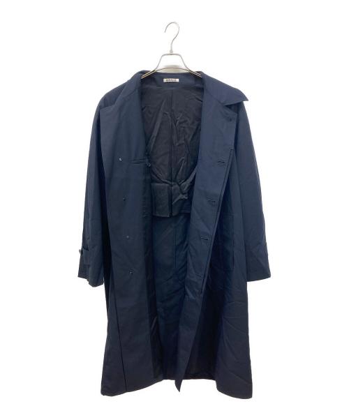 AURALEE（オーラリー）AURALEE (オーラリー) SUPER FINE TROPICAL WOOL SOUTIEN COLLAR COAT ネイビー サイズ:3の古着・服飾アイテム