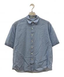 AURALEE（オーラリー）の古着「HARD TWIST FINX ORGANDY HALF SLE」｜スカイブルー