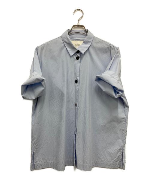 STUDIO NICHOLSON（スタジオ ニコルソン）STUDIO NICHOLSON (スタジオ ニコルソン) Lant Shirt スカイブルー サイズ:40の古着・服飾アイテム