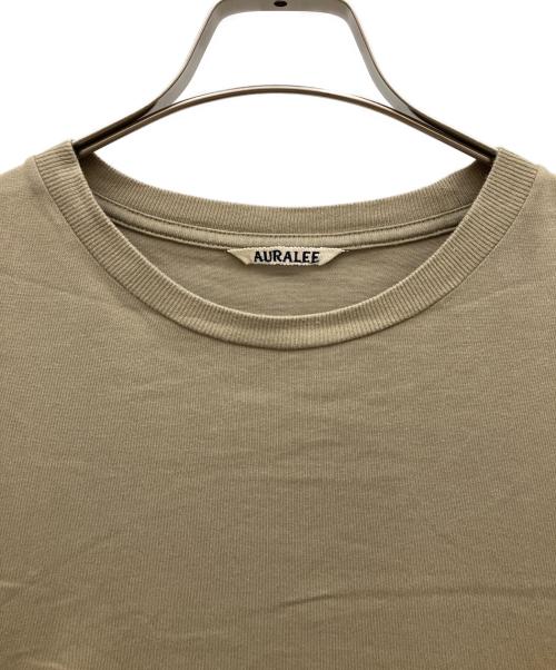 AURALEE（オーラリー）AURALEE (オーラリー) LUSTER PLAITING TEE ベージュ サイズ:3の古着・服飾アイテム