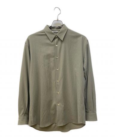 中古・古着通販】AURALEE (オーラリー) HARD TWIST WOOL VIYELLA SHIRT