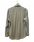 AURALEE (オーラリー) HARD TWIST WOOL VIYELLA SHIRT ライトカーキ サイズ:3：15000円