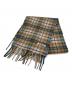 AURALEE（オーラリー）の古着「CASHMERE CHECK STOLE」｜ベージュ×ブルー