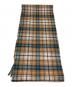 AURALEE (オーラリー) CASHMERE CHECK STOLE ベージュ×ブルー：14000円