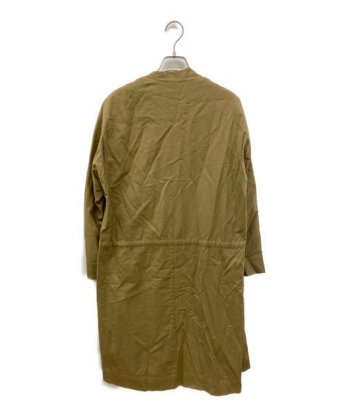 DRIES VAN NOTEN（ドリスヴァンノッテン）DRIES VAN NOTEN (ドリスヴァンノッテン) ギャザースリーブスプリングコート ベージュ サイズ:Sの古着・服飾アイテム