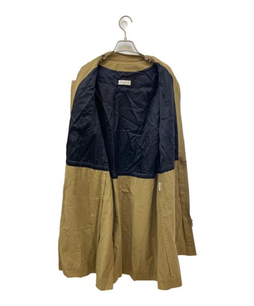 DRIES VAN NOTEN（ドリスヴァンノッテン）DRIES VAN NOTEN (ドリスヴァンノッテン) ギャザースリーブスプリングコート ベージュ サイズ:Sの古着・服飾アイテム