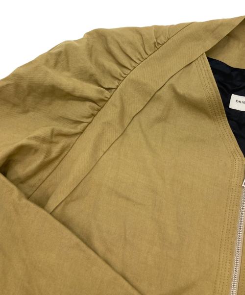 DRIES VAN NOTEN（ドリスヴァンノッテン）DRIES VAN NOTEN (ドリスヴァンノッテン) ギャザースリーブスプリングコート ベージュ サイズ:Sの古着・服飾アイテム