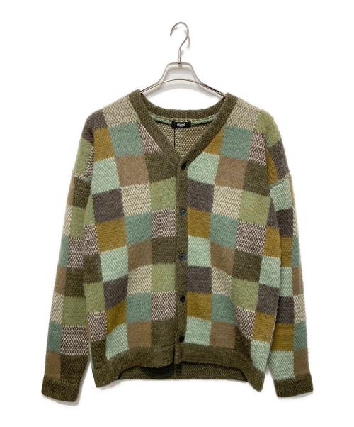 glamb（グラム）glamb (グラム) ダッドチェッカーカーディガン ブラウン サイズ:Ｌの古着・服飾アイテム