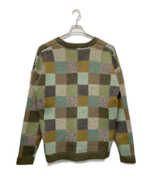 glamb（グラム）glamb (グラム) ダッドチェッカーカーディガン ブラウン サイズ:Ｌの古着・服飾アイテム