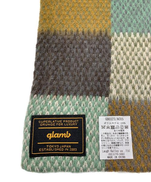 glamb（グラム）glamb (グラム) Dad Chequered Muffler ブラウンの古着・服飾アイテム