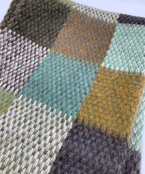 glamb（グラム）glamb (グラム) Dad Chequered Muffler ブラウンの古着・服飾アイテム