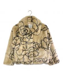 Jakke（ジャッキー）の古着「フェイクファージャケット」｜ベージュ