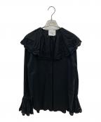 VERMEIL par ienaヴェルメイユ パー イエナ）の古着「カットワークブラウス」｜ブラック