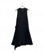 Y'sワイズ）の古着「テンセルロングドレス」｜ブラック