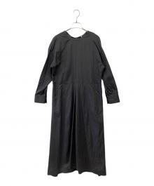 T-mat Masaki-Paris（ティーマット マサキ パリス）の古着「ナイロンシルクロングワンピース」｜グレー