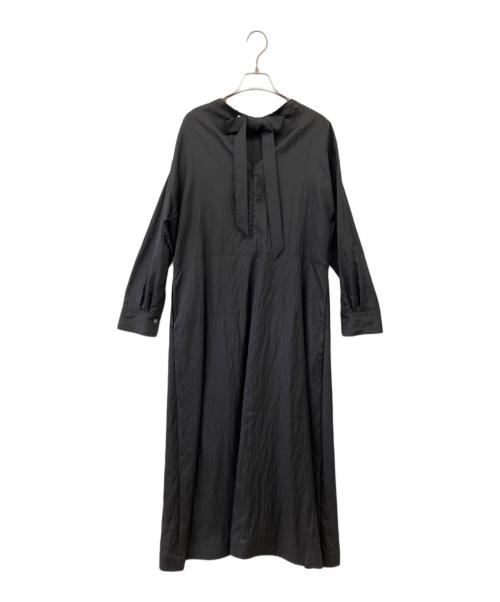 T-mat Masaki-Paris（ティーマット マサキ パリス）T-MAT Masaki-paris (ティーマット マサキ パリス) ナイロンシルクロングワンピース グレー サイズ:1の古着・服飾アイテム